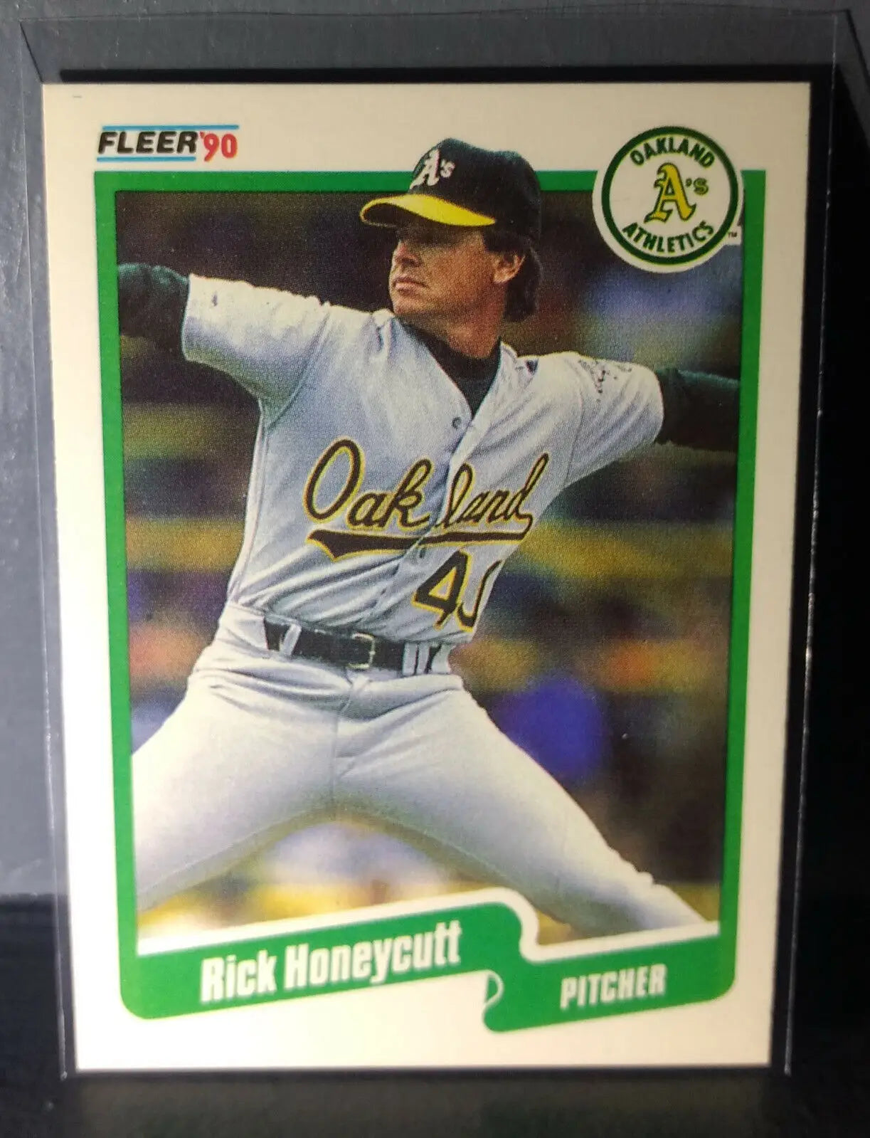 1990 Rick Honeycutt Fleer Baseball Card #11 - Baseball Card Single