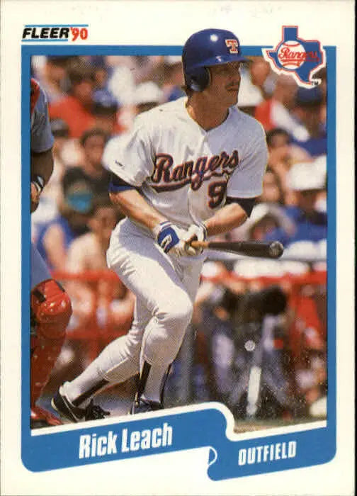 1990 Rick Leach Fleer Baseball Card #305 - Baseball Card Single