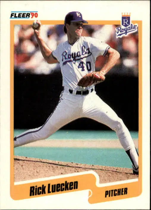1990 Rick Luecken Fleer Baseball Card #113