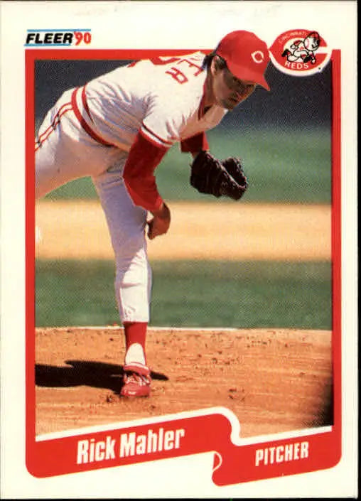 1990 Rick Mahler Fleer Baseball Card #425 - Baseball Card Single