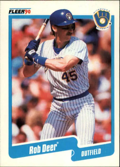 1990 Rob Deer Fleer Baseball Card #320 - Baseball Card Single