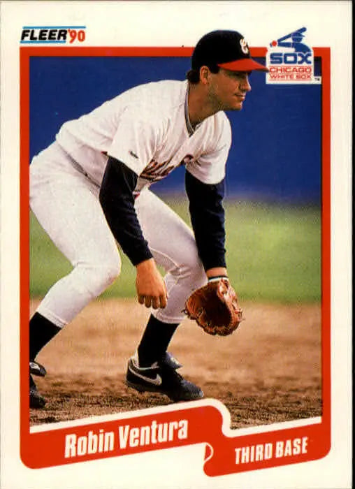 1990 Robin Ventura Fleer Baseball Card #550 - Baseball Card Single