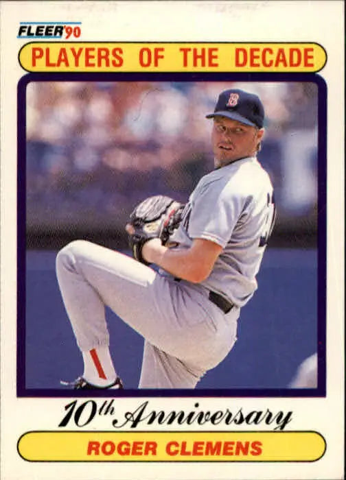 1990 Roger Clemens Fleer Baseball Card #627 - Baseball Card Single