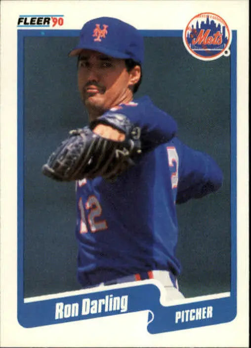 1990 Ron Darling Fleer Baseball Card #201 - Baseball Card Single