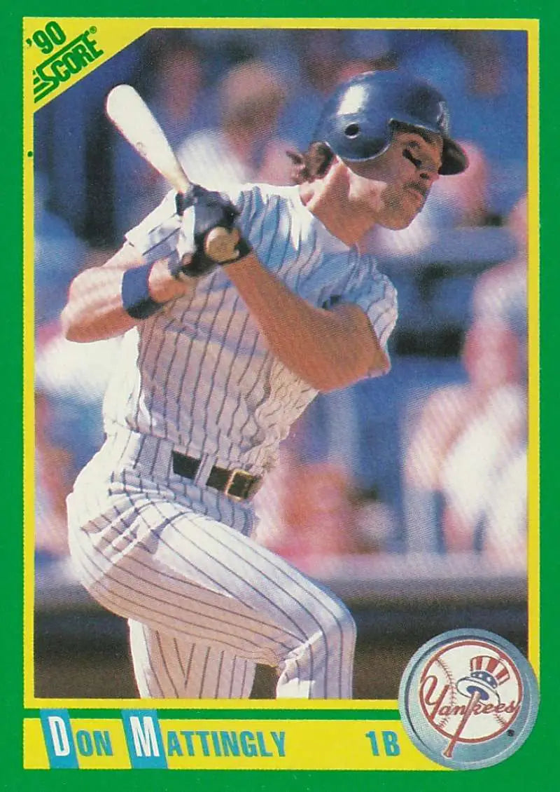 1990 Score #1 Don Mattingly EX Excellent New York Yankees Baseball Card - Baseball Card Single