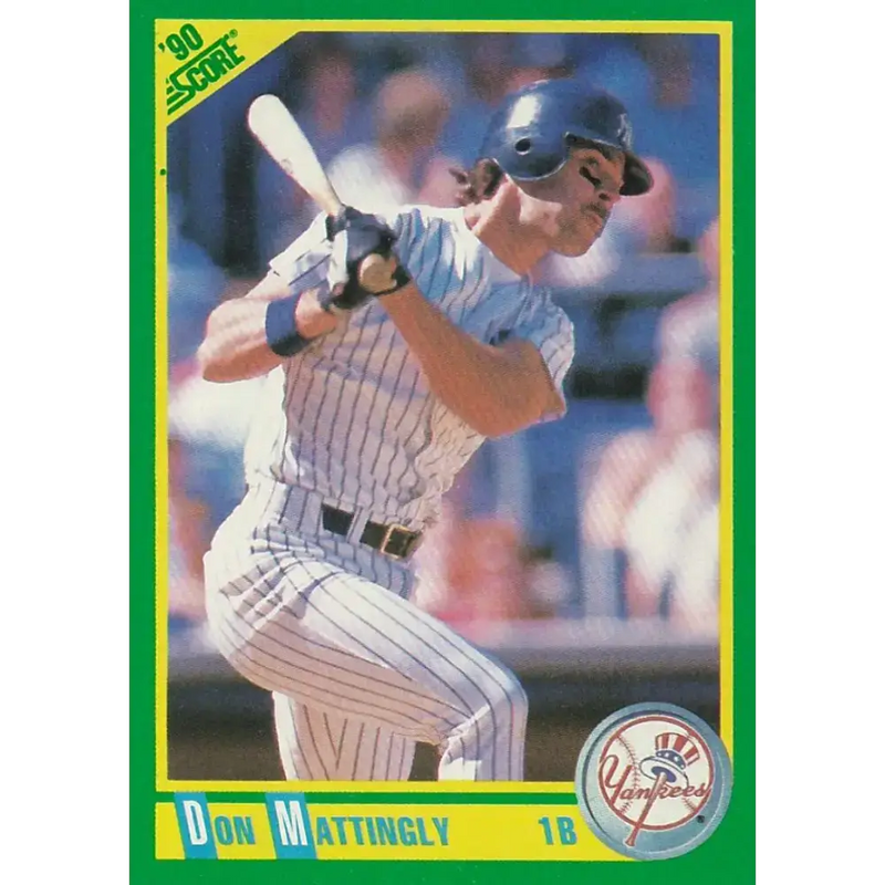 1990 Score #1 Don Mattingly NM-MT New York Yankees Baseball Card - Baseball Card Single