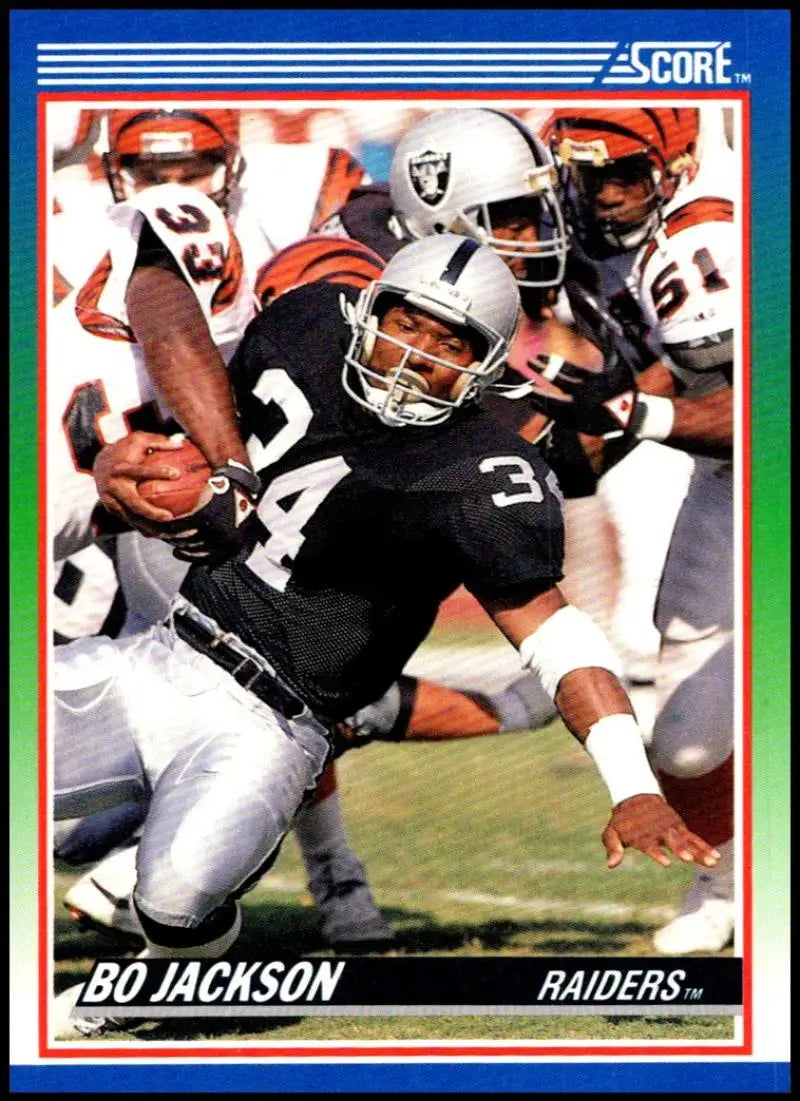 1990 Score #10 Bo Jackson NM-MT Los Angeles Raiders Football Card - Football Card Single