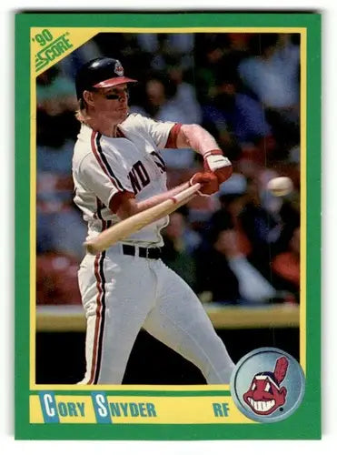 1990 Score #10 Cory Snyder Cleveland Indians Baseball Cards ID:52798 - Baseball Card Single