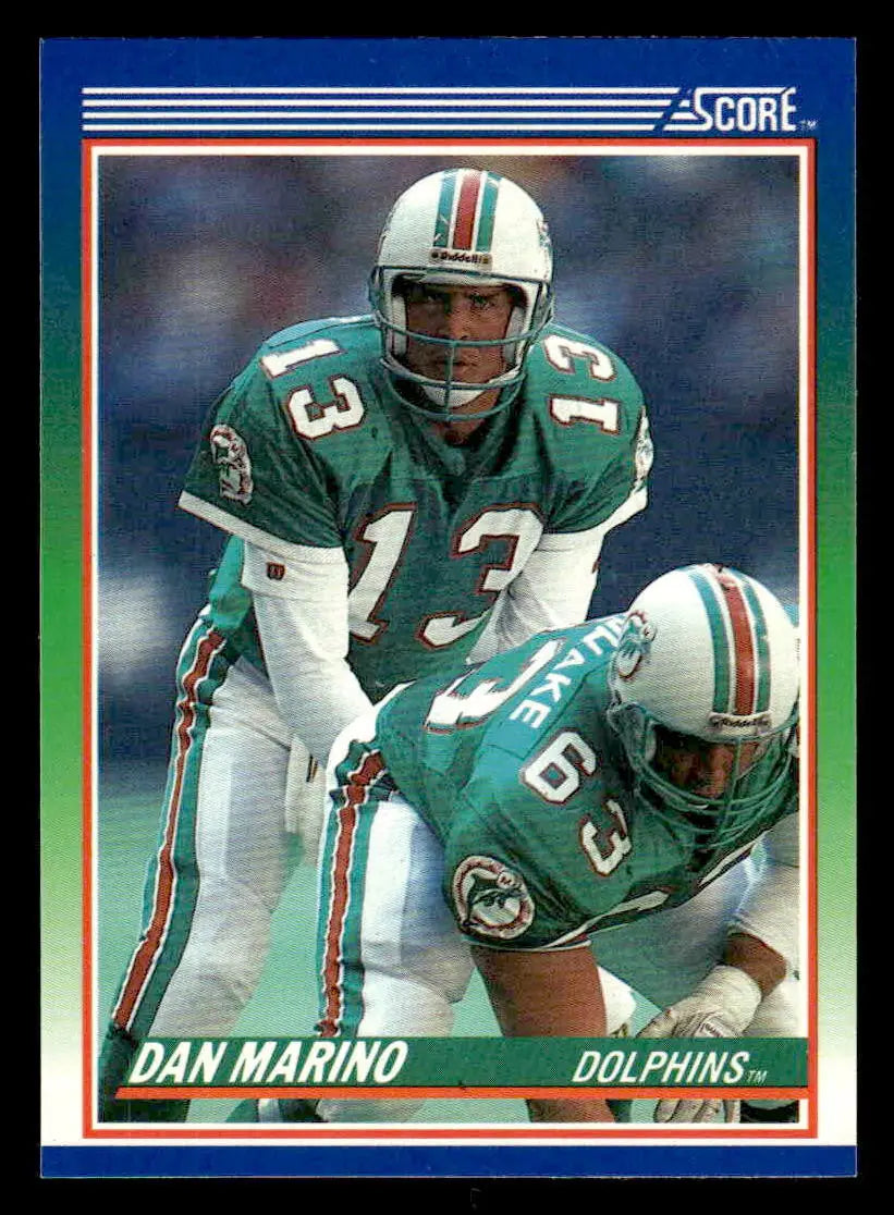 1990 Score 100 Hottest #4 Dan Marino - Football Card Single