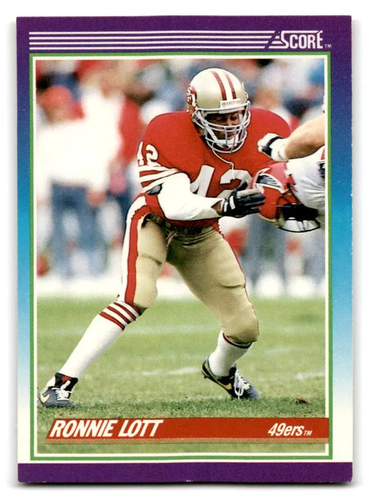 1990 Score 100 Hottest #40 Ronnie Lott - Football Card Single