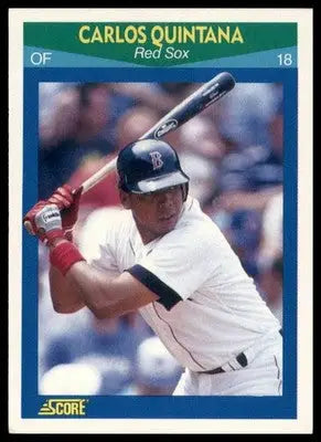 1990 Score 100 Rising Stars Carlos Quintana 49 Boston Red Sox NM - Baseball Card Single