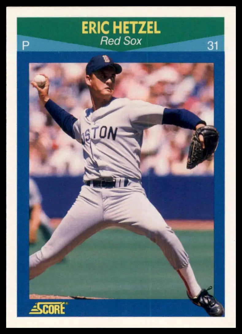 1990 Score 100 Rising Stars Eric Hetzel 23 Boston Red Sox NM - Baseball Card Single