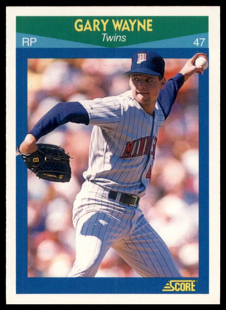 1990 Score 100 Rising Stars Gary Wayne 15 Minnesota Twins NM - Baseball Card Single