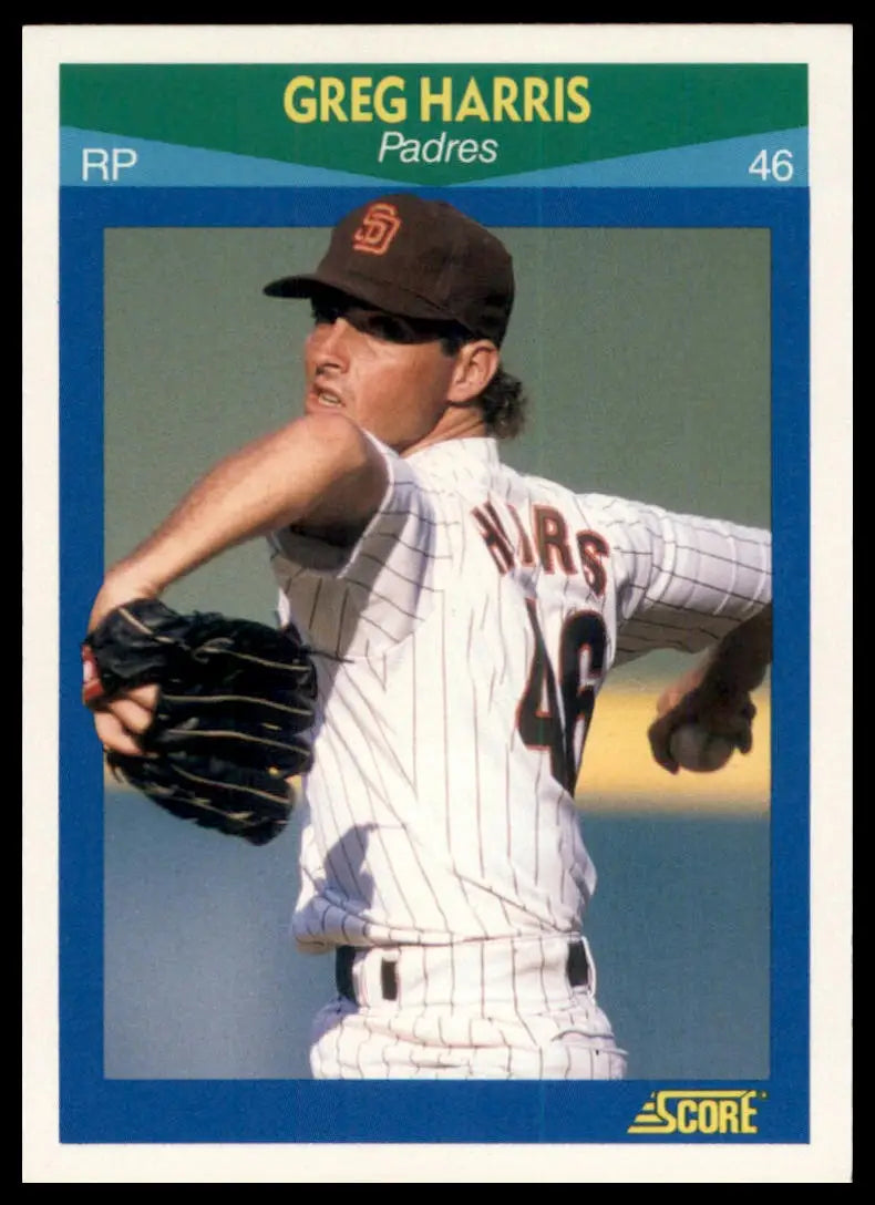1990 Score 100 Rising Stars Greg Harris 24 San Diego Padres NM - Baseball Card Single
