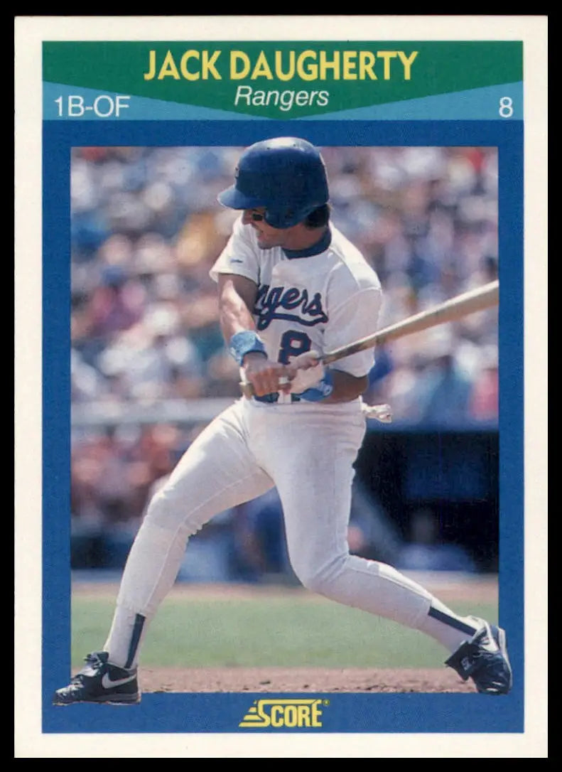 1990 Score 100 Rising Stars Jack Daugherty 61 Texas Rangers NM - Baseball Card Single
