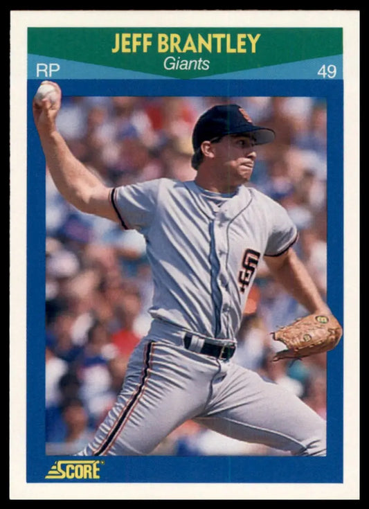 1990 Score 100 Rising Stars Jeff Brantley 22 San Francisco Giants NM - Baseball Card Single