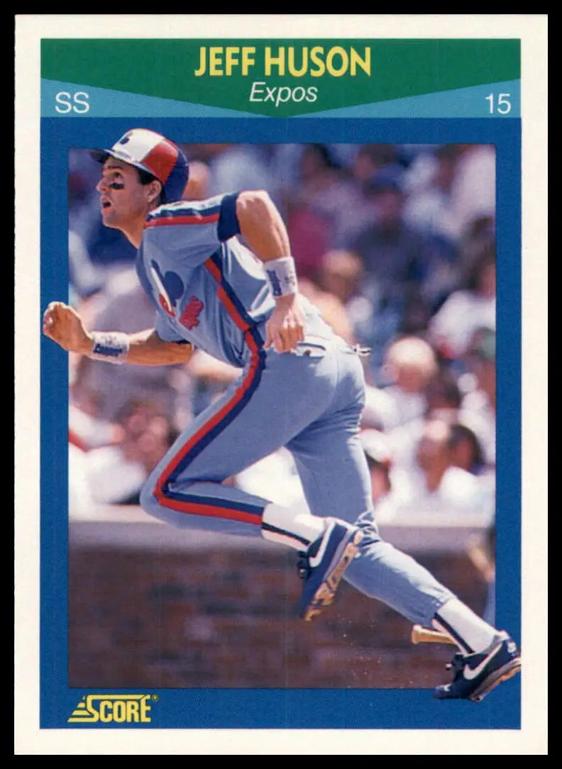 1990 Score 100 Rising Stars Jeff Huson 14 Montreal Expos NM - Baseball Card Single