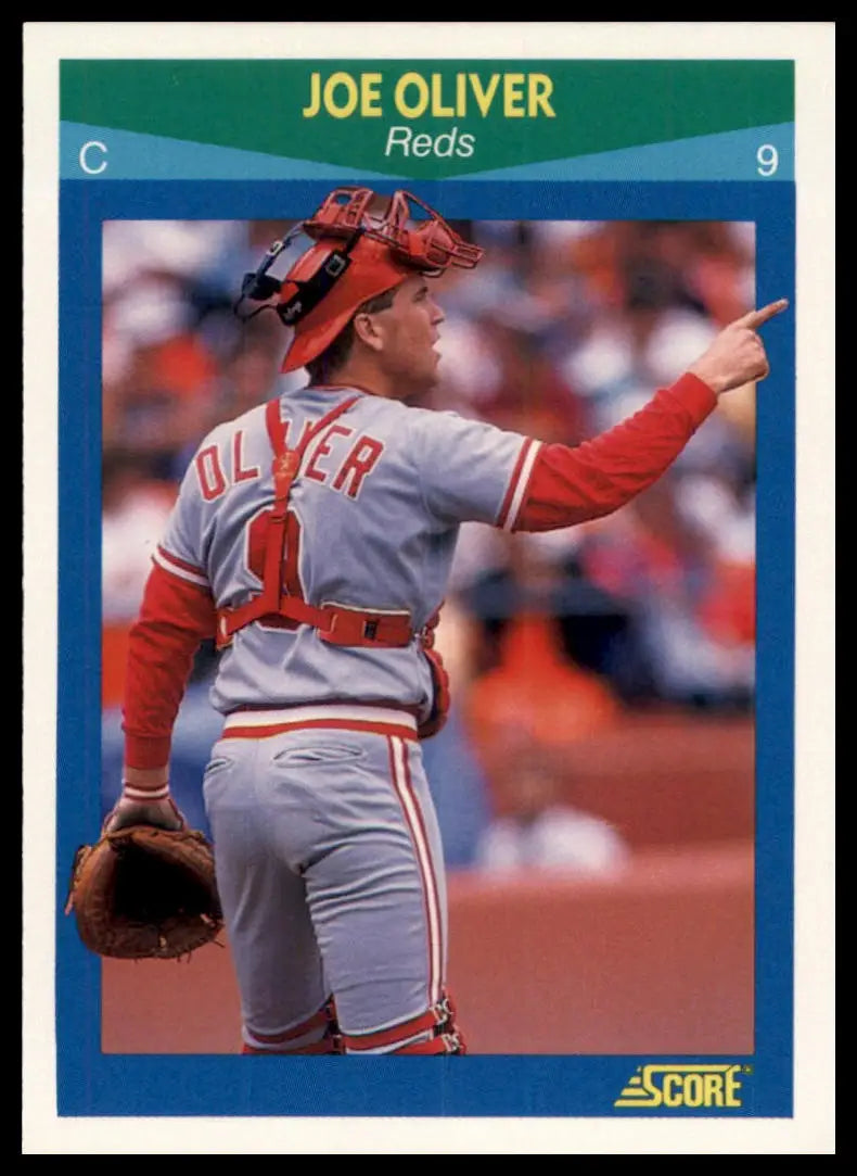 1990 Score 100 Rising Stars Joe Oliver 26 Cincinnati Reds NM - Baseball Card Single