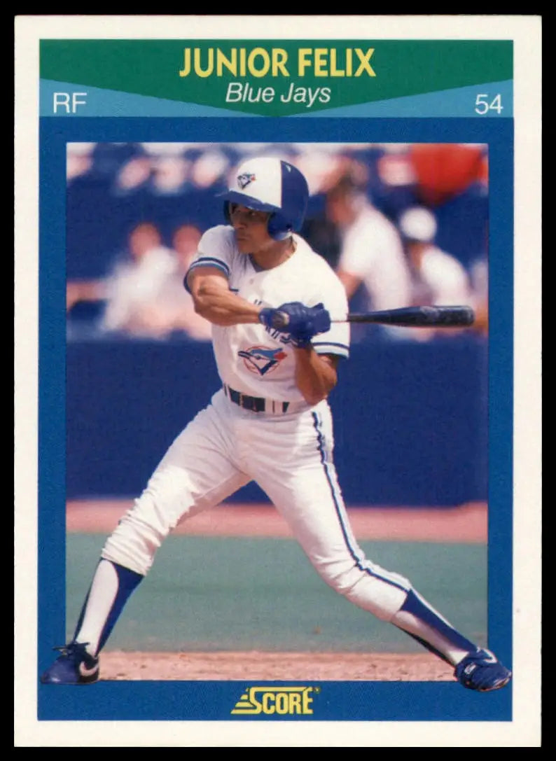 1990 Score 100 Rising Stars Junior Felix 18 Toronto Blue Jays NM - Baseball Card Single