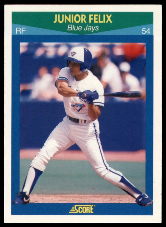 1990 Score 100 Rising Stars Junior Felix 18 Toronto Blue Jays NM - Baseball Card Single