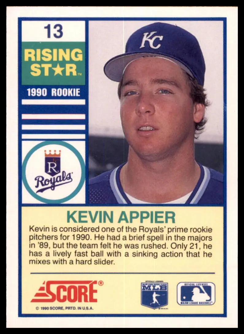 1990 Score 100 Rising Stars Kevin Appier 13 Kansas City Royals NM - Baseball Card Single