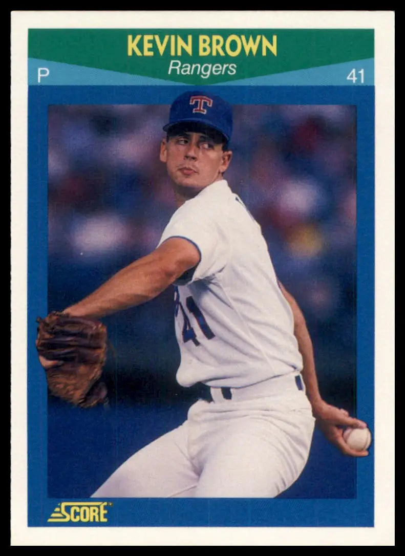 1990 Score 100 Rising Stars Kevin Brown 28 Texas Rangers NM - Baseball Card Single