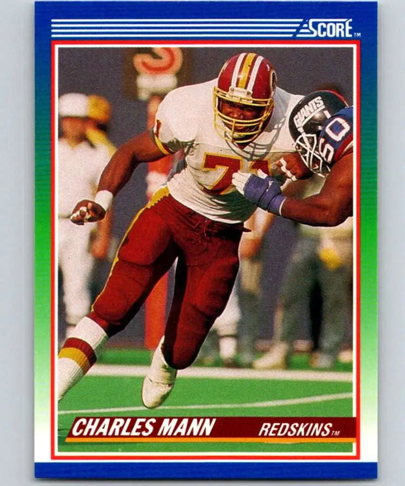 1990 Score #101 Charles Mann NM-MT Washington Redskins Football Card - Football Card Single