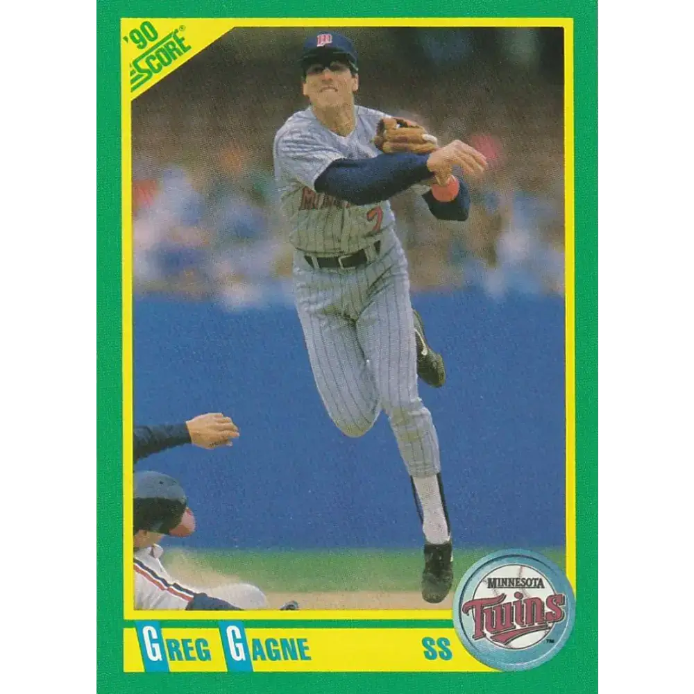 1990 Score #102 Greg Gagne NM-MT Minnesota Twins Baseball Card - Baseball Card Single