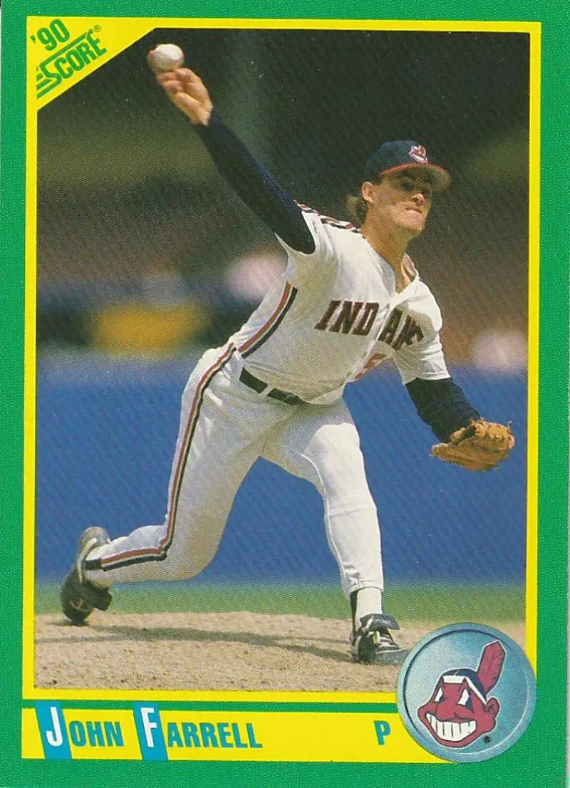 1990 Score #103 John Farrell EX Excellent Cleveland Indians Baseball Card - Baseball Card Single