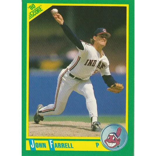 1990 Score #103 John Farrell NM-MT Cleveland Indians Baseball Card - Baseball Card Single