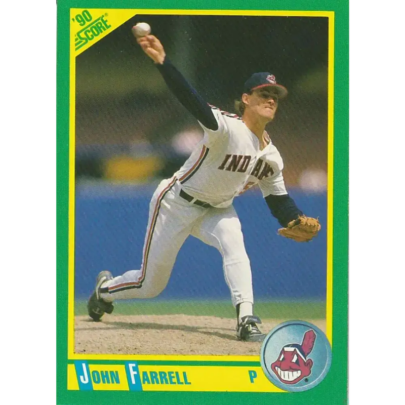 1990 Score #103 John Farrell NM-MT Cleveland Indians Baseball Card - Baseball Card Single