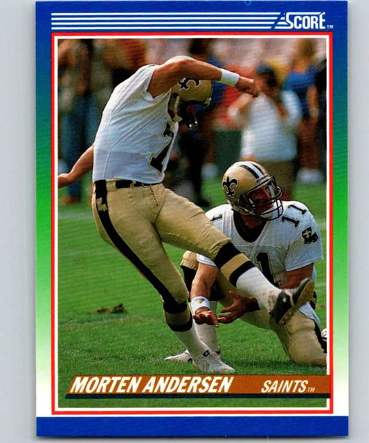 1990 Score #108 Morten Andersen NM-MT New Orleans Saints Football Card