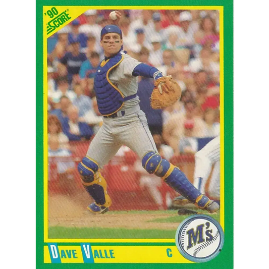 1990 Score #109 Dave Valle NM-MT Seattle Mariners Baseball Card - Baseball Card Single