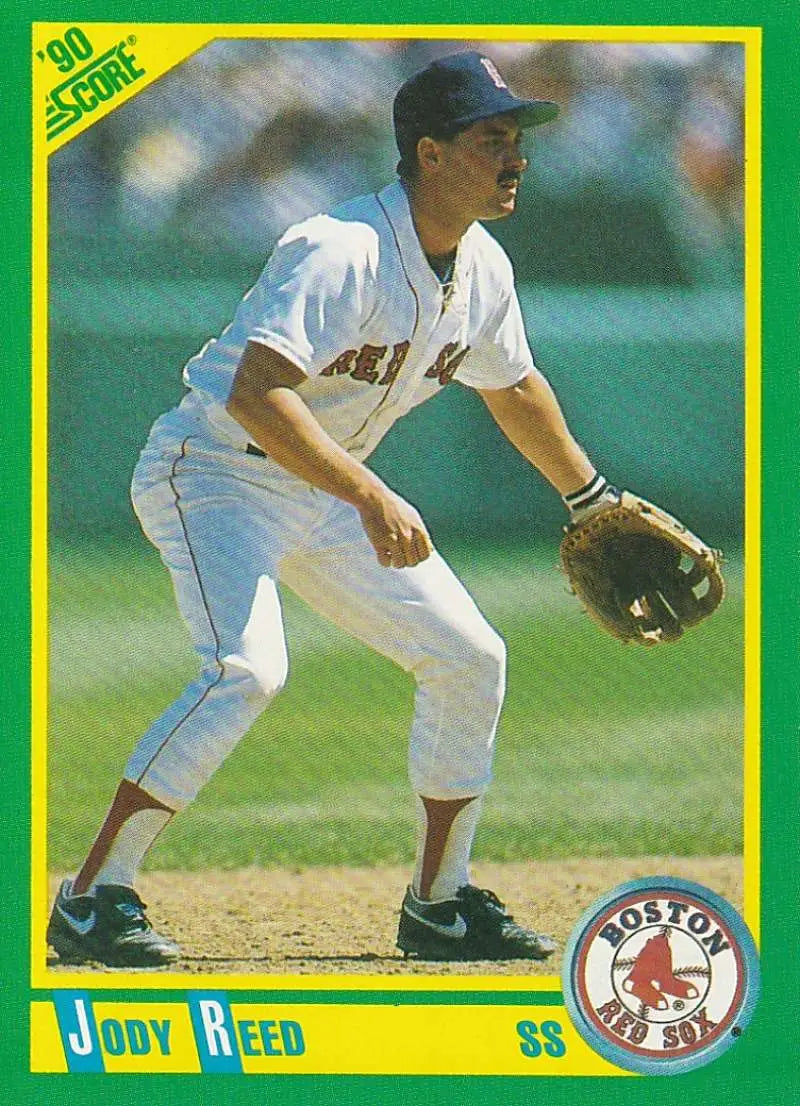 1990 Score #11 Jody Reed EX Excellent Boston Red Sox Baseball Card - Baseball Card Single