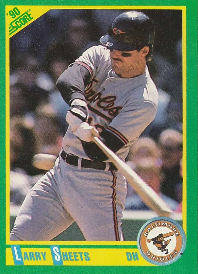 1990 Score #111 Larry Sheets EX Excellent Baltimore Orioles Baseball Card - Baseball Card Single