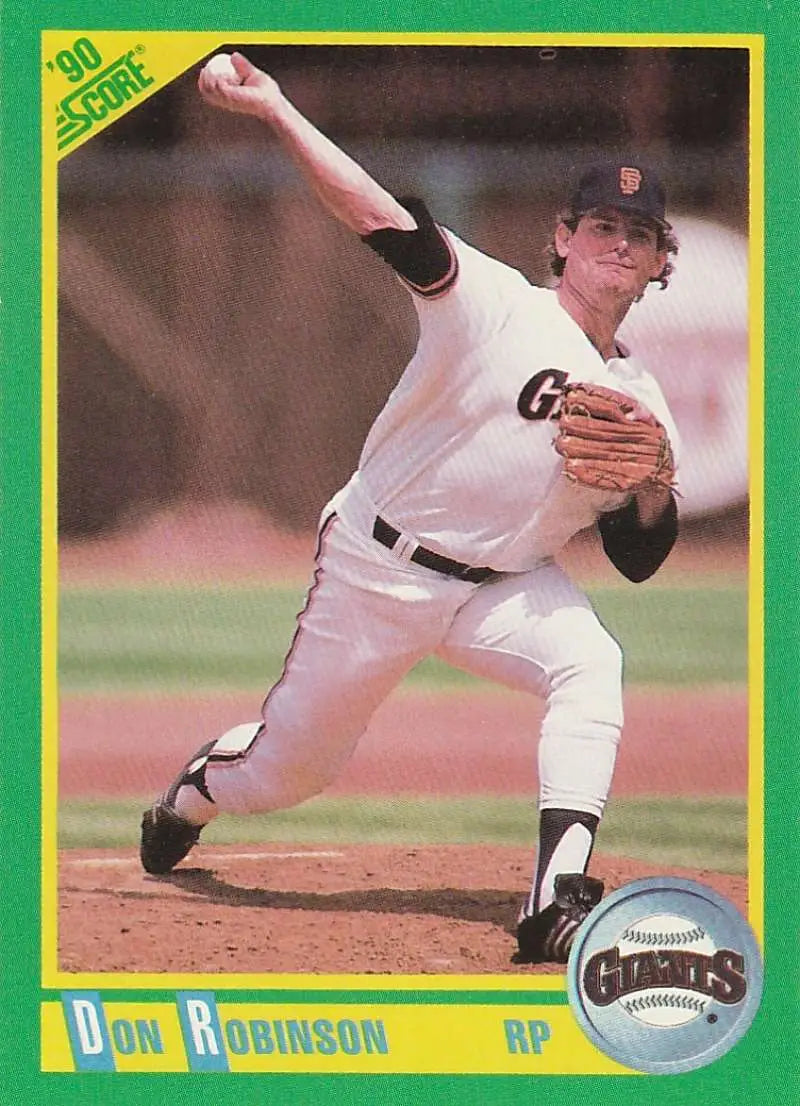 1990 Score #112 Don Robinson EX Excellent San Francisco Giants Baseball Card - Baseball Card Single