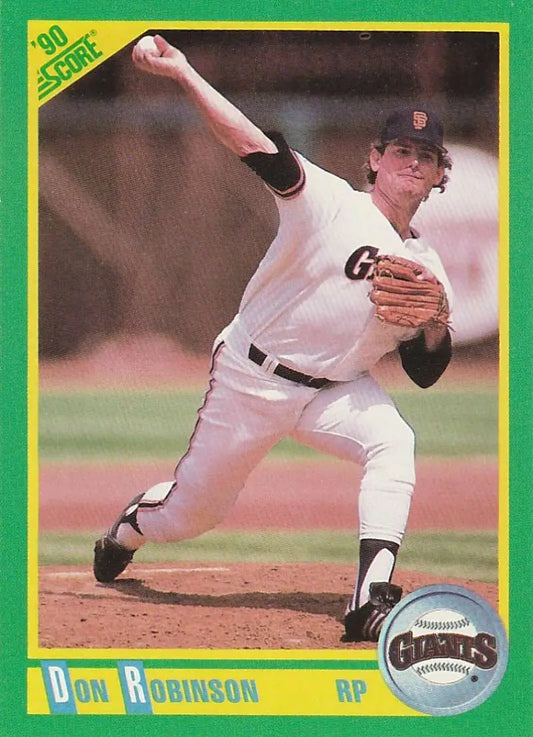 1990 Score #112 Don Robinson EX Excellent San Francisco Giants Baseball Card - Baseball Card Single