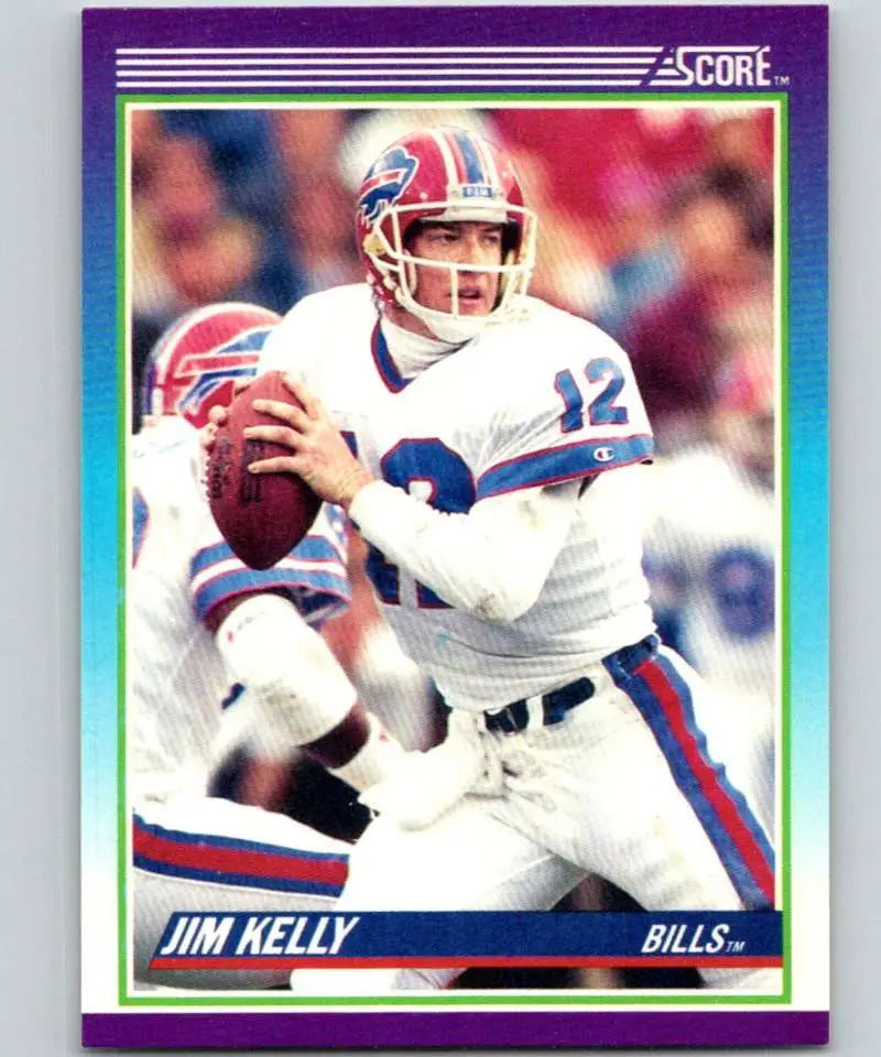 1990 Score #112 Jim Kelly NM-MT Buffalo Bills Football Card - Football Card Single