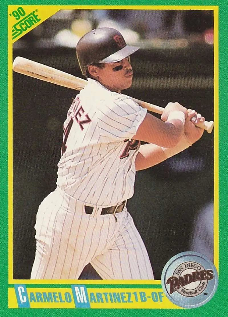 1990 Score #114 Carmelo Martinez EX Excellent San Diego Padres Baseball Card - Baseball Card Single
