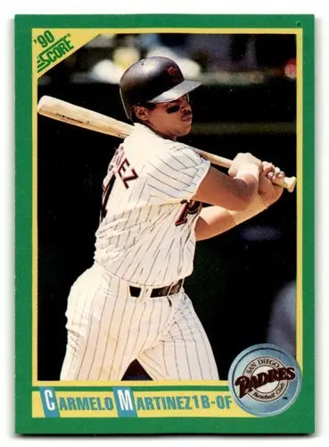 Carmelo Martinez baseball card with original gloss from 1990 Score #114