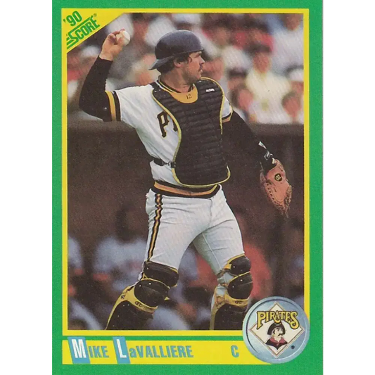 1990 Score #116 Mike LaValliere NM-MT Pittsburgh Pirates Baseball Card - Baseball Card Single