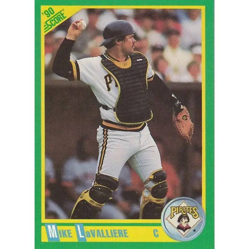 1990 Score #116 Mike LaValliere NM-MT Pittsburgh Pirates Baseball Card - Baseball Card Single