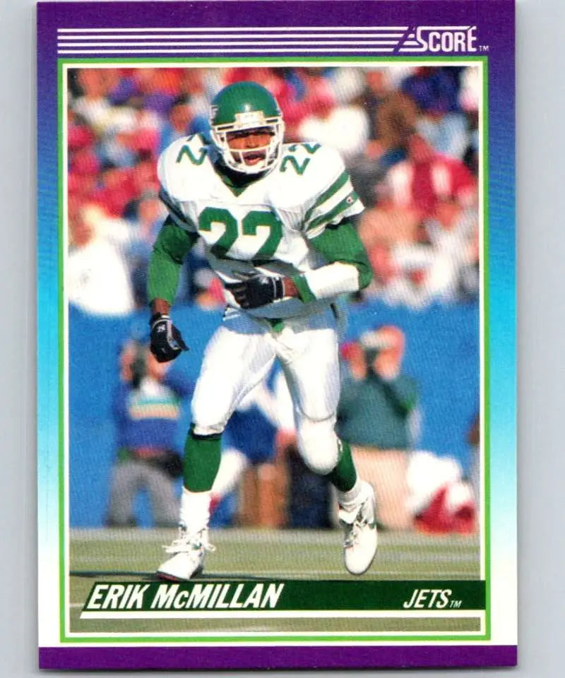 1990 Score #117 Erik McMillan NM-MT New York Jets Football Card - Football Card Single