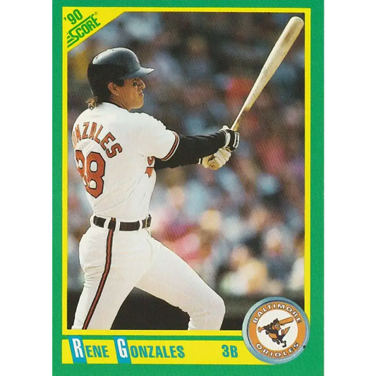 1990 Score #118 Rene Gonzales NM-MT Baltimore Orioles Baseball Card - Baseball Card Single