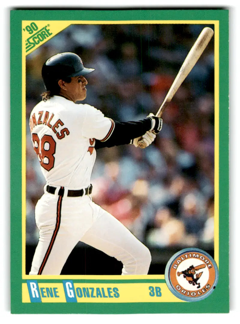 1990 Score #118 Rene Gonzales NM-MT Orioles ID:70054 - Baseball Card Single