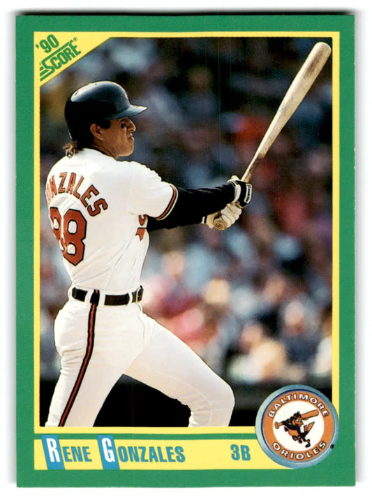 1990 Score #118 Rene Gonzales NM-MT Orioles ID:70054 - Baseball Card Single