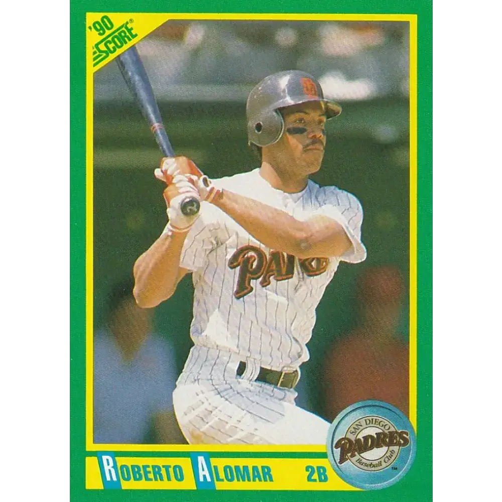 1990 Score #12 Roberto Alomar NM-MT San Diego Padres Baseball Card - Baseball Card Single