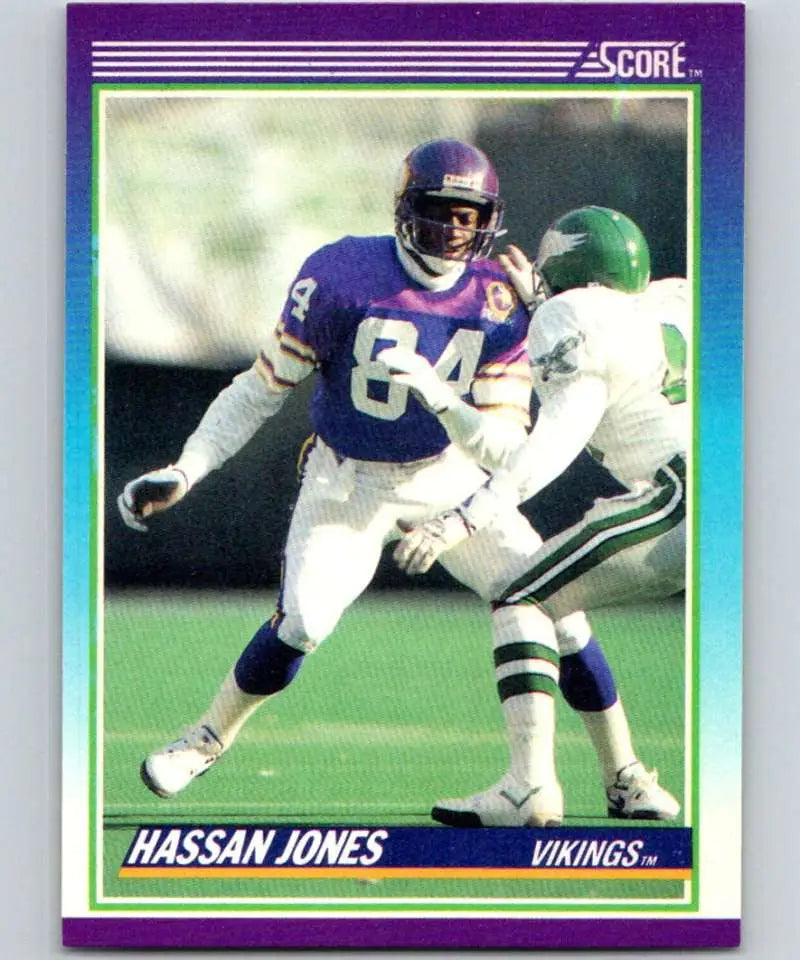 1990 Score #120 Hassan Jones NM-MT Minnesota Vikings Football Card - Football Card Single