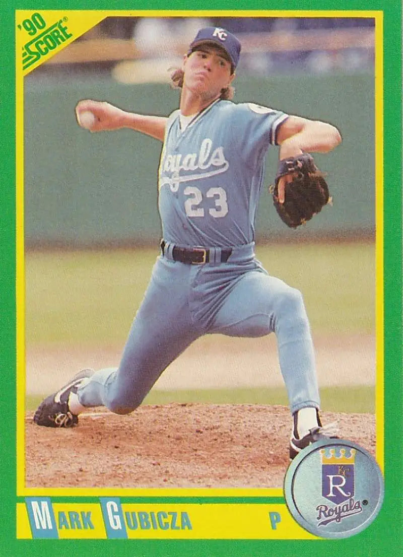 1990 Score #121 Mark Gubicza EX Excellent Kansas City Royals Baseball Card - Baseball Card Single