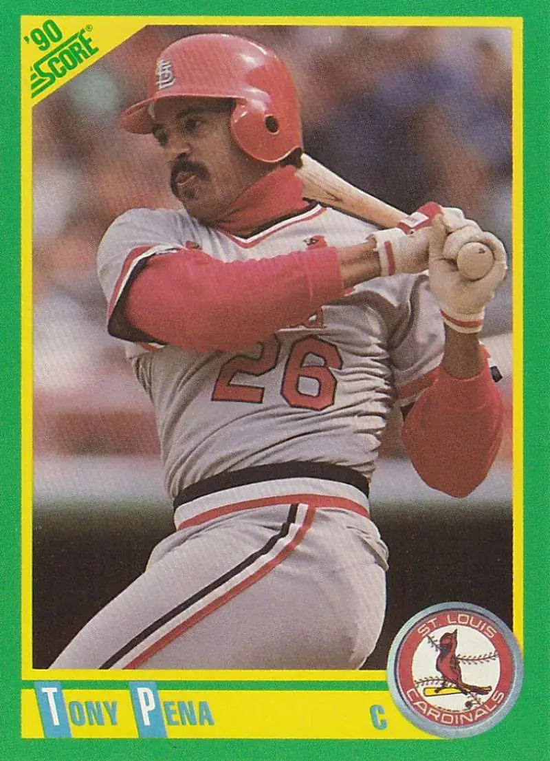 1990 Score #122 Tony Pena EX Excellent St. Louis Cardinals Baseball Card - Baseball Card Single